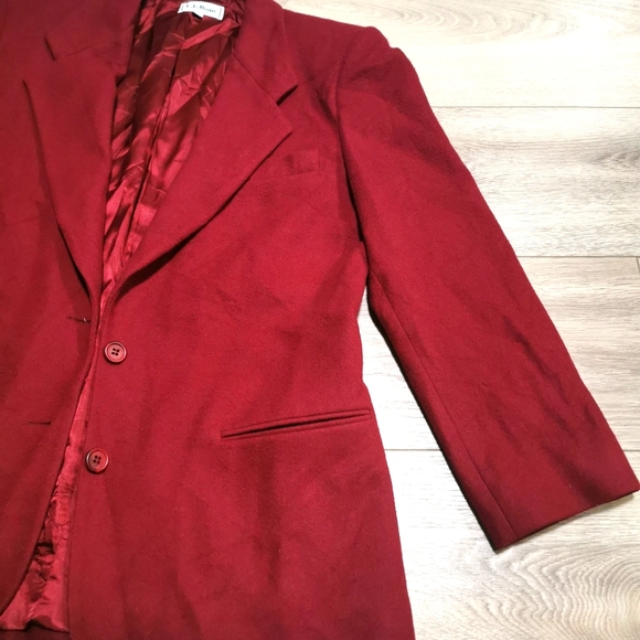 Vintage L.L. Bean Wool Cashmere Ladies Blazer - Picture 4 of 4